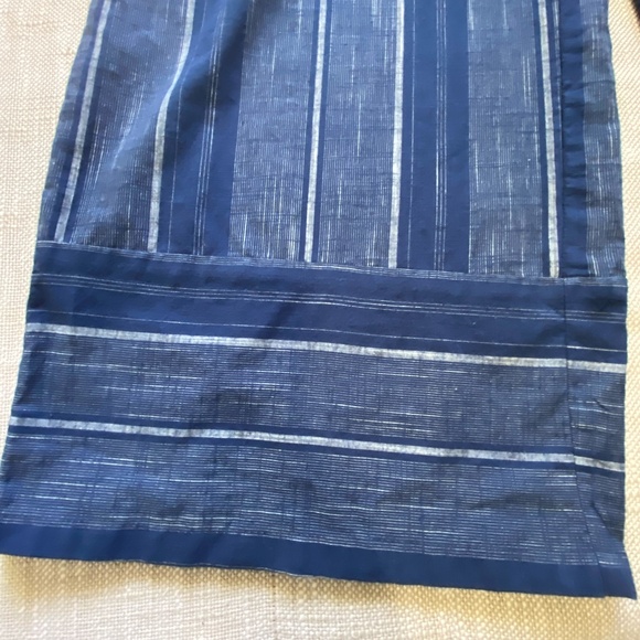 Angie Blue Stripe Wide Leg Coastal Nautical Light Cotton Strap Jumper- Sz-M - Picture 6 of 13